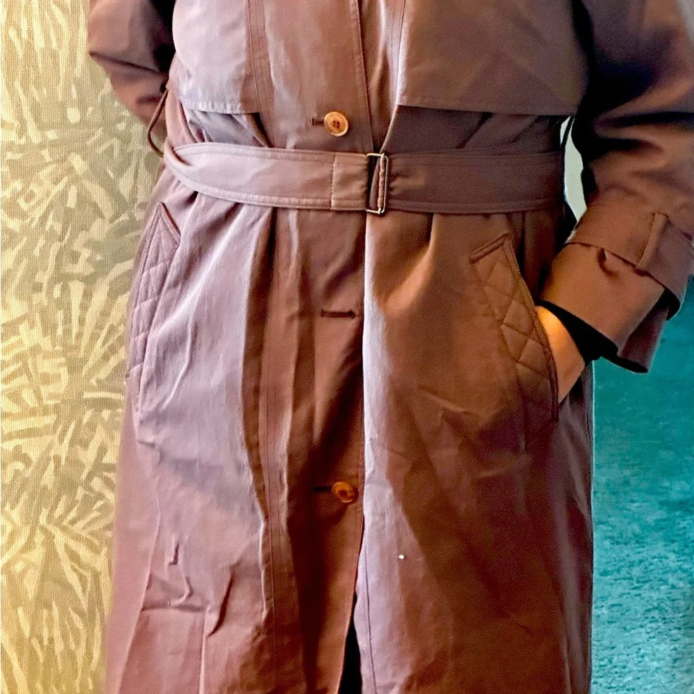 Vintage, London Fog Trench Coat, women’s size 8 - Picture 5 of 5